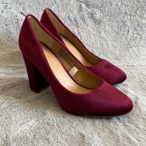 A New Day Velvet Heels